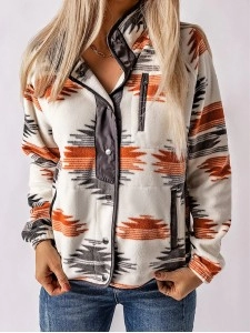 Retro printed western long sleeve jacket Retro printed western long sleeve jacket