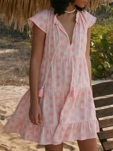 Women's Bohemian V-neck Dress Women's Bohemian V-neck Dress