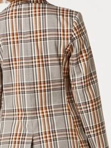 Women's casual plaid blazer