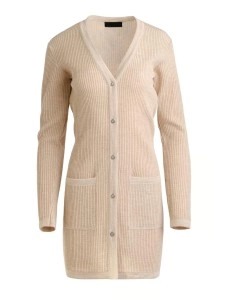 Women's khaki elegant knitted sweater